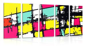 Tablou 5-piese pop-art elegant