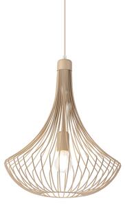 Lustră suspendată BALERINA pe cablu 1xE27/15W/230V bej