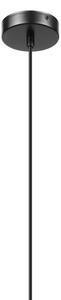 Pendul cu cablu VELLO 1xE27/15W/230V negru/bej fumuriu/negru