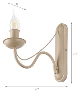 Lampă de perete ANTON 1xE14/60W/230V bej