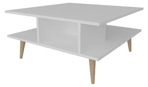 Masuta cafea Akya, alb, PAL melaminat, 89x89x44 cm
