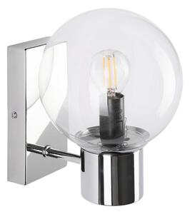 Aplica de perete SFERIO 1xE14/5W/230V crom lucios/sticlă transparentă
