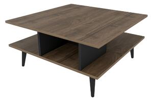 Masuta cafea Akya, nuc, PAL, 89x89x44 cm