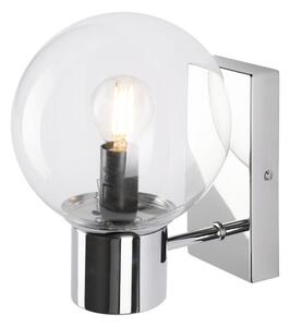 Aplica de perete SFERIO 1xE14/5W/230V crom lucios/sticlă transparentă