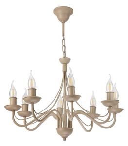 Candelabru pe lanț ANTON 8xE14/60W/230V bej