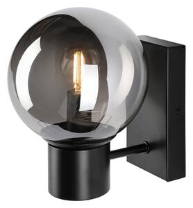 Aplică de perete SFERIO 1xE14/5W/230V negru / negru fumuriu