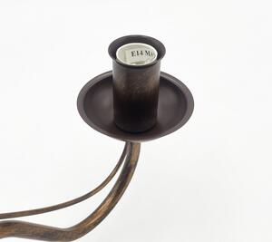 Aplica de perete ANTON, 1xE14/60W/230V, bronz