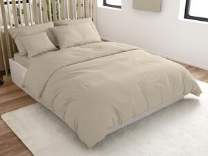 Lenjerie de pat din bumbac LUX bej hoteliera cu buzunar Dimensiune lenjerie de pat: 70 x 90 cm | 140 x 200 cm
