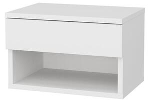 Noptiera Jamot, alb, PAL, 45x29x32 cm