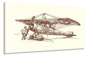 Tablou avionul retro