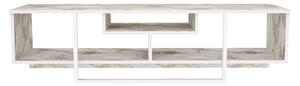 Comoda TV ASAL 150, alb/bej, PAL melaminat, 150x35x40 cm