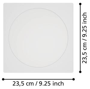Eglo 901402 - Corp de iluminat încastrat FUEVA LED/18,5W/230V 21,6x21,6 cm alb