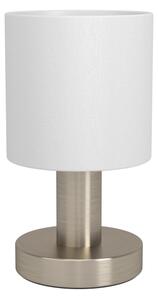 Eglo 31841 - Lampă de masă MONTETTO 1xE14/40W/230V alb/crom mat