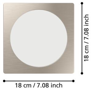 Eglo 901409 - Corp de iluminat LED încastrat FUEVA LED/10,5W/230V 16,6x16,6 cm crom