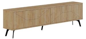 Comoda TV DUNE, stejar, PAL melaminat, 180x30x50 cm