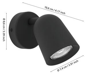 Eglo 901952 - Aplica spot de perete CAMALDOLI 1xGU10/5W/230V negru