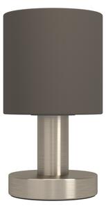 Eglo 31842 - Lampă de masă MONTETTO 1xE14/40W/230V maro/crom mat