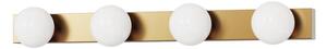 Brilagi - Lumină LED aurie pentru oglindă de baie HOLLYWOOD, 4 x 3W, 230V, IP44