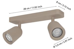 Eglo 902344 - Spot CAMALDOLI 2xGU10/10W/230V bej