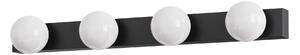Brilagi - Lumină LED pentru oglindă de baie HOLLYWOOD 4xLED/3W/230V IP44 negru
