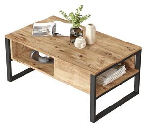 Masuta cafea ML34-A, stejar, PAL, 100x60x44 cm