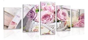 Tablou 5-piesestilul vintage romantic