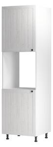 Dulap bucatarie PROVENCE D60P, alb, DTD laminat, 60x58x212 cm