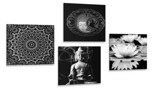 Set tablouri Budha liniștit