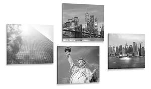 Set tablouri New York în alb-negru