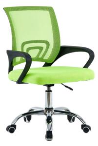 Scaun de birou DEX 4 NEW, verde/negru, material textil/plasă, 57x55x86