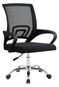 Scaun de birou DEX 4 NEW, negru, material textil/plasă, 57x55x86-94 cm