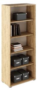 Biblioteca RIOMA TYP 03, stejar artisan, DTD laminat, 75x38x182.6 cm