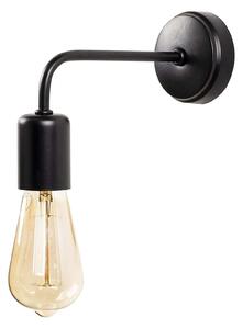 Lampa perete DENGE-3434, negru, metal, 8x20x15 cm
