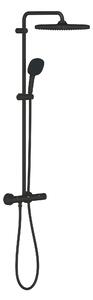 Grohe Vitalio Comfort set de duș perete cu termostat cu duș de ploaie negru 266962431
