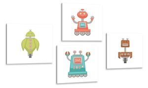 Set tablouri echipă de roboți
