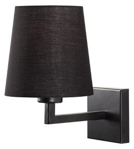 Lampa perete 4658, negru, metal/material textil, 18x24x30 cm