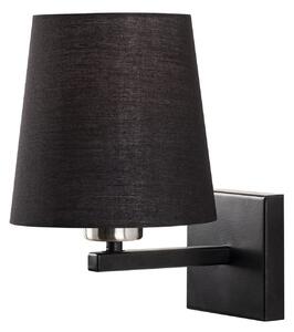 Lampa perete 4664, negru, metal/material textil, 18x22x28 cm