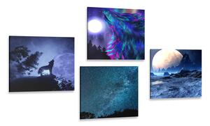 Set tablouri lupul misterios