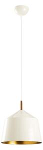 Lustra SAGLAM 3725, alb/auriu, metal, 25x38-124 cm