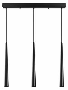 Lustra UZUM 6074, negru, metal, 58x4x45-135 cm