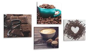 Set tablouri mirosul de cafea bună