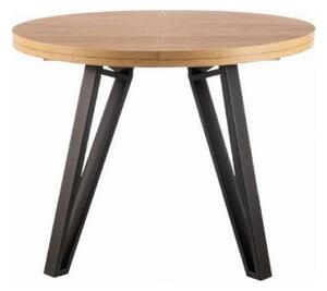 Masa rotunda 100 GALAXY, stejar artisan/negru, PAL laminat/metal