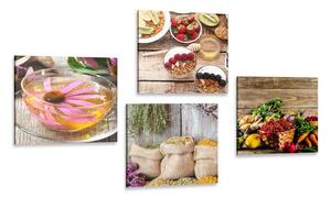Set tablouri natura moartă delicată pentru bucătărie