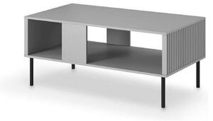 Masuta ASENSIO, gri mat/negru, PAL laminat, 100X60X48 cm
