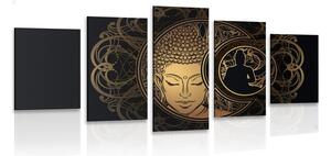 Tablou 5-piese putere armonioasă a lui Buddha