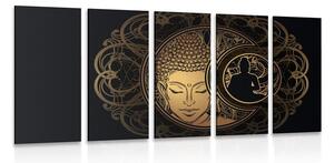 Tablou 5-piese putere armonioasă a lui Buddha