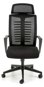 Scaun birou FABIO, negru, stofa clasica, 60x62x118/128 cm