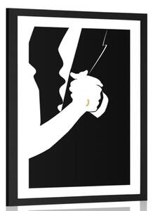 Poster cu passepartout pecetluirea iubirii
