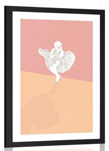 Poster cu passepartout celebra Marilyn Monroe