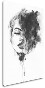 Impresi Tablou Woman black and white ilustration - 60 x 40 cm